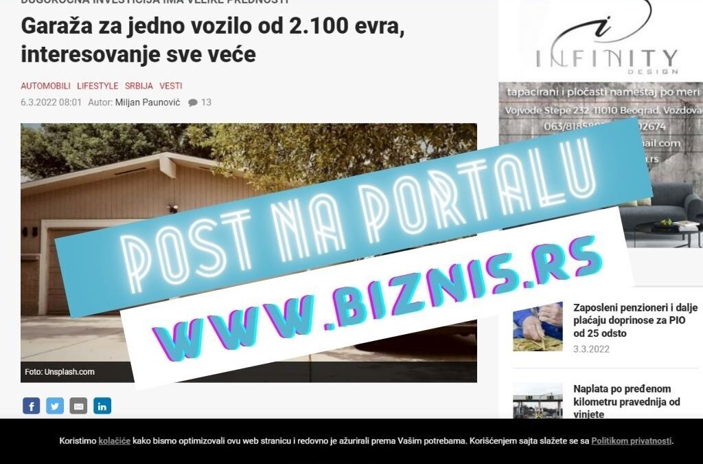 Naš članak na portalu www.biznis.rs